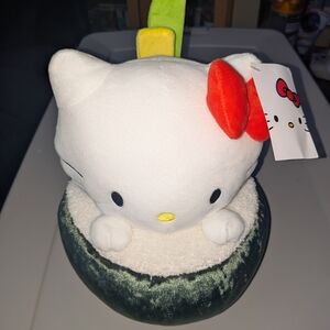 GUND Sanrio Hello Kitty Sushi Plush Premium Stuffed Animal Green White 10"